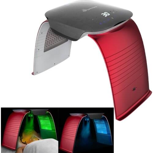 LED PDT Light Hot wind And Cold Spray Skin Care Beauty Machine Blue LED Atomization Therapy For Skin Rejuvenation Acne Remover