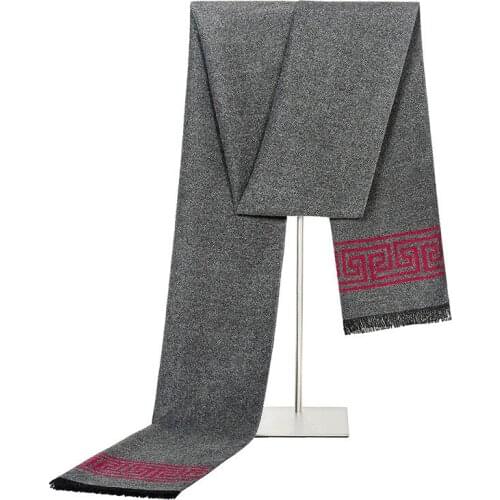 Brand Design Winter Cashmere Scarf For Men Luxury Letters Print Pashmina Shawl Fashion Mens Business Neck Soft Warm Scarves