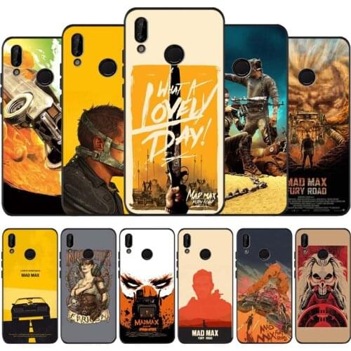 Mad max fury road black soft Phone Case for huawei P40 P30 P20 P10 Pro lite P9 Lite nova 4E 6SE Psmart 2019 Y6 9 Prime