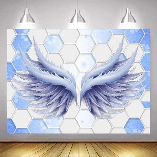 Silver Grey Angel Ares Wings Series Background Childrens Birthday Party Scene Decoration Studio Photography Photo Cloth