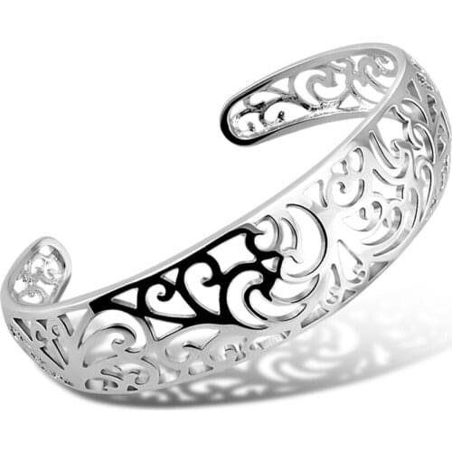 Boho Geometric Hollow out Pattern Bracelet For Women Bangles Charm Party Wedding Beach Jewelry Accessories Gift