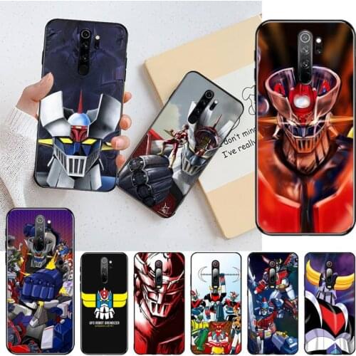 HOTCASHOP Mazinger Z Phone Case for Redmi 9A 8A 7 6 6A Note 9 8 8T Pro Max Redmi 9 K20 K30 Pro