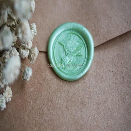Hummingbird Wax Seal Stamp Kit Wedding Invitation Sealing Wax Stamp Kits Custom Wax Seal Paper Wooden Gift Box