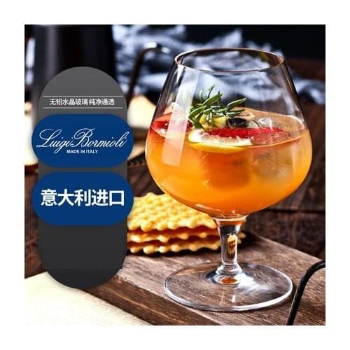 Imported lead free crystal glass brandy glass strong wine cup European Whiskey Cup foreign wine cup 395ML