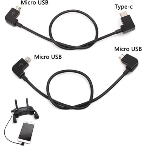 Data Cable For DJI Spark/MAVIC Pro/Air 1Mavic 2 /Mini Control Micro USB to Lighting/Type C/Micro line For xiaomi
