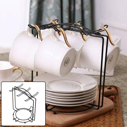 Stainless Steel Kitchen Water Draining Coffee Cup Plate Storage Mug Hanging Rack Holder Dish Rack Drainboard Drying Rack Holder