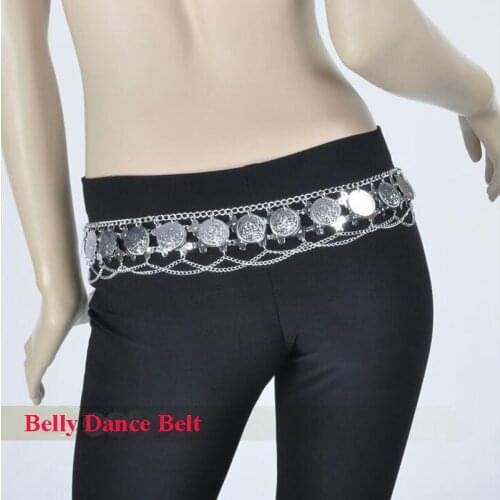 New Arrival Belly Dance metal Belt Sexy stage dancing Hip Scarf gold/silver bellydance Accessory