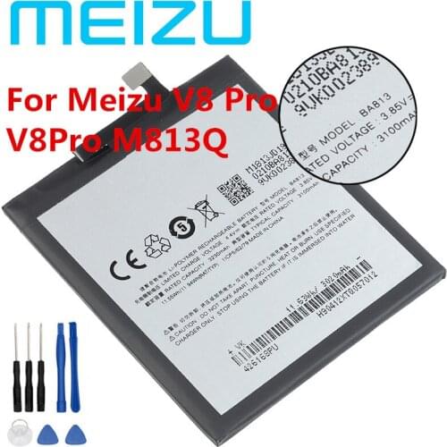 New Original 3100mAh BA813 Battery For Meizu V8 Pro/M8/M813Q/M813H Smart Phone + Free Tools