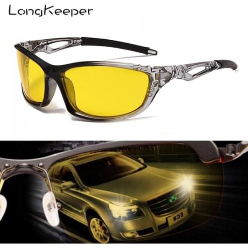 Anti-glare Night Vision Glasses Men Women Polarized Driving Sunglasses Yellow Lens UV400 Protection Eyewear For Driver Oculos