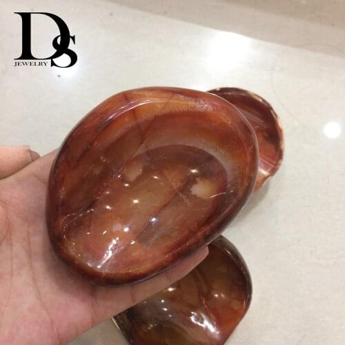 Natural Red Carnelia Ashtray Agate Bowl Stones Teacup Jade Crystal Quartz Cup Crystals Tobacco jar Teaware Creative Novelty