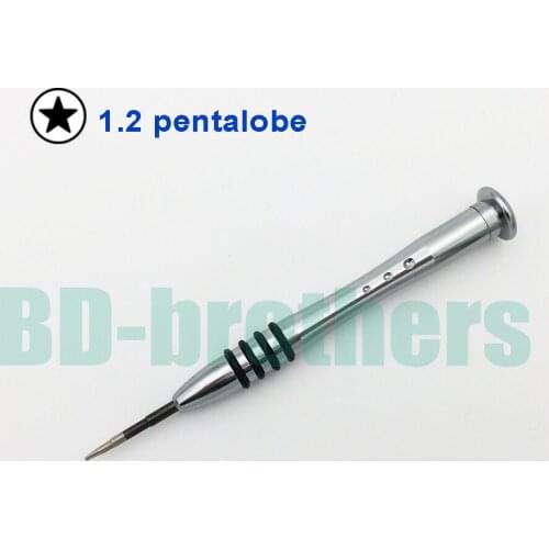 Silver High Quality S2 Steel Metal 1.2 Pentalobe Star Screwdriver Open Tool Key for Apple Macbook Air Repair 100pcs/lot