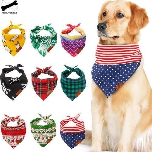 Pet Scarf Dog Scarf Holiday Cat Dog Handkerchief Fashion Classic Custome Pet Accessories