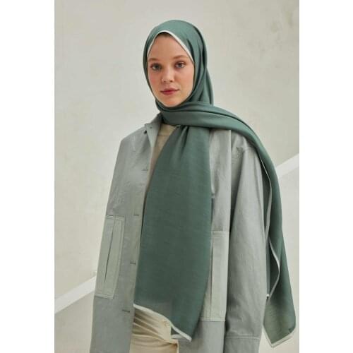 Modal yarn Silk Shawl Leaf Women islamic muslim hijab fiber polyester ladies simple daily