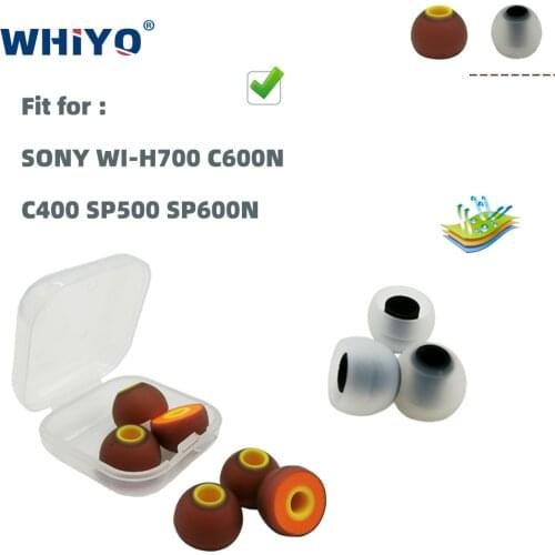 1 set of Replacement Silicone Tips Earbuds Eartips for SONY WI-H700 C600N C400 SP500 SP600N WIH700 C 600N 400 SP 500 600 Headset