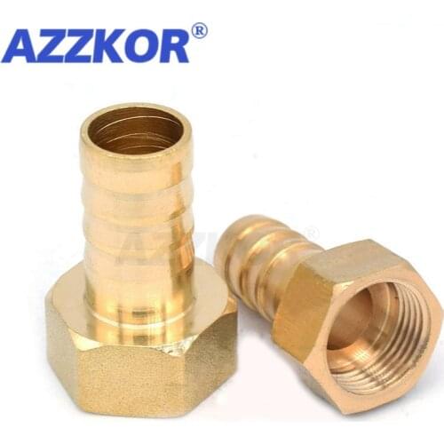 Female Joint Copper Pagoda Joint Brass Pipe Fitting Hose Barb Air Water Piping Tube Quick Fitting 6mm-12mm-1/8"1/4"3/8"1/2"