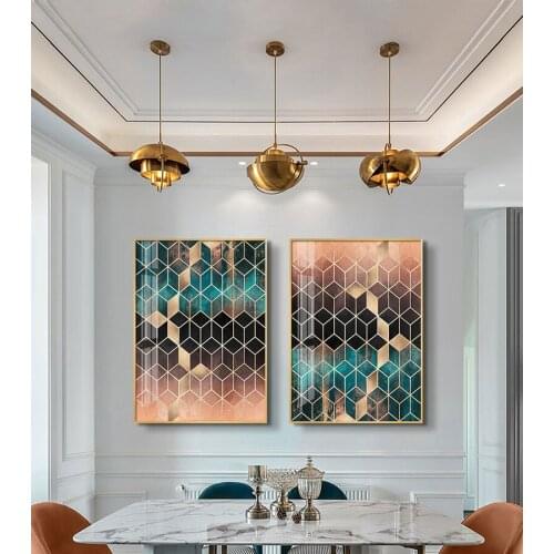Modern Posters Aesthetic Luxury Abstract Geometry Canvas Painting Wall Art Fantasy Nordic Poster And Prints Wall Art Canvas