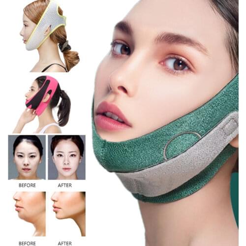 Women Ultra-thin Breathable Chin Cheek Slim Lift Up Mask V Face Line Belt Anti Wrinkle Strap Band Facial Beauty Shaping Bandage