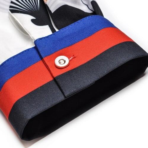 New Art Deco Print Short Sleeve Shirt Bandage Dress Women Runway Luxury Brand High Quality Midi Dresses Office Ladies Work Wear