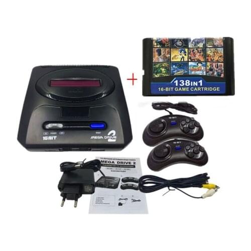 16 bit SEGA MD 2 Video Game Console with US and Japan Mode Switch,for Original SEGA handles Export Russia with 112 in 1 game