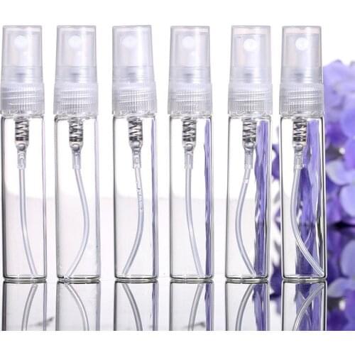 5PCS Glass 5ml Refillable Portable Sample Perfume Bottles Travel Spray Atomizer Empty Perfume Bottle Mini Sample Container