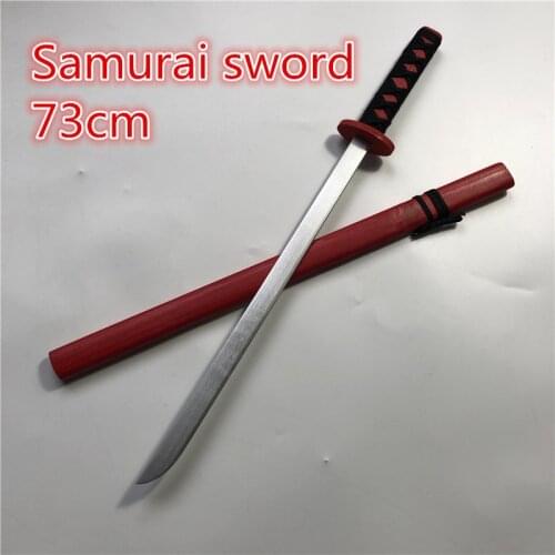 73cm Wooden Sword Mini Simulated Animation Prop Weapon Anime Katana Samurai Cosplay Ninja Performance Props Gift Toys For Kids