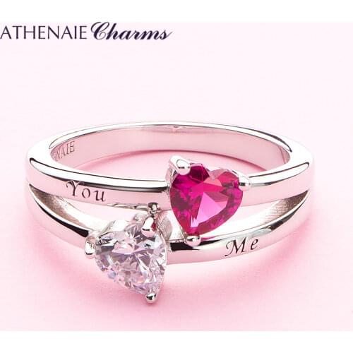 Женские серебряные кольца ATHENAIE China At AliExpress