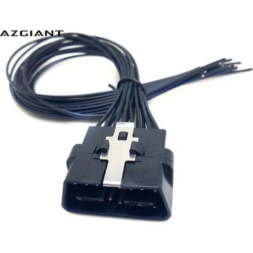 AZGIANT 1pcs Automotive OBD2 Male 16pin Solderless Terminal Male OBDII Free Combination CAN Wire Cable