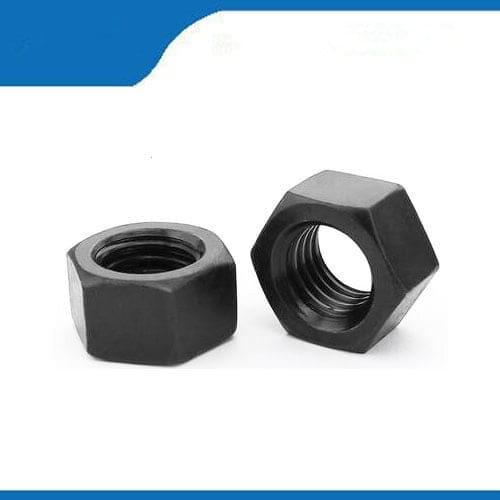 Free shipping 20pcs/Lot Metric Thread DIN934 M8 Black Grade 8 Carbon Steel Hex Nut Hexagonal Nut Screw Nut