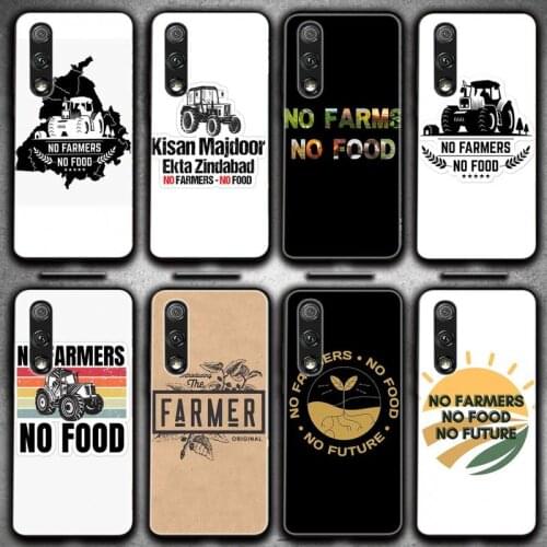 No Farmers No Food Phone Case For Huawei P20 30 40 Pro Mate 20 30 40 Pro Honor 9x 10 30lite Y62019