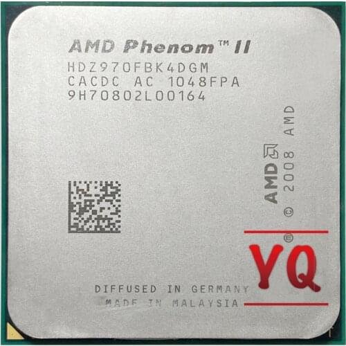 AMD Phenom II X4 970 Black Edition X4 970 3.5 GHz Quad-Core CPU Processor HDZ970FBK4DGM Socket AM3