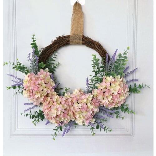 Artificial Eucalyptus Wreath Half Flower Garland for Front Door ing Wall Decor Festival Party Ornament Wedding Decoration
