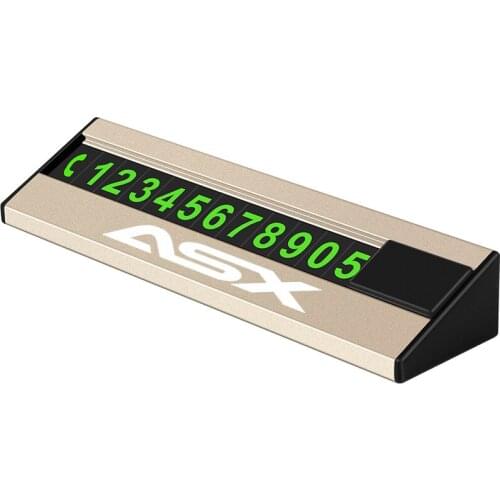 For Mitsubishis ASX Car Temporary Parking Card Telephone Number Plate car Accessories
