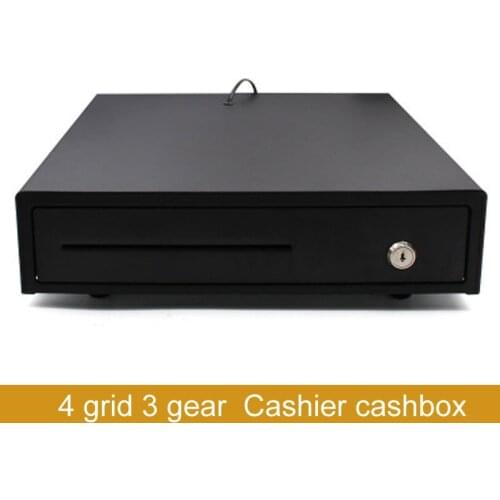 4 grids and 3 section cash register supermarket cash register box commercial cash register