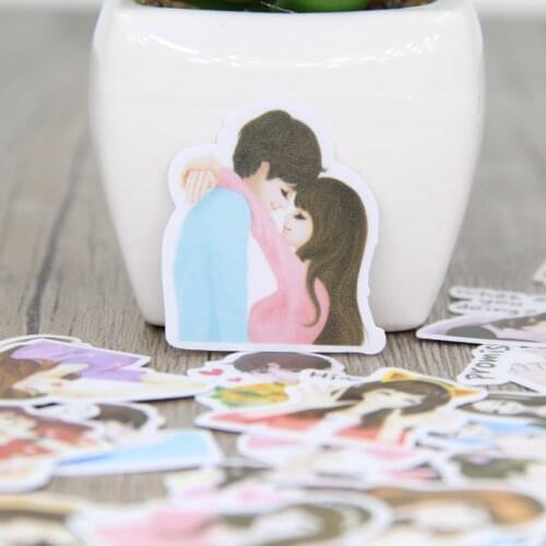 40pcs bear cartoon photo album scrapbook waterproof decoration stickers DIY handmade gift scrapbook stickers