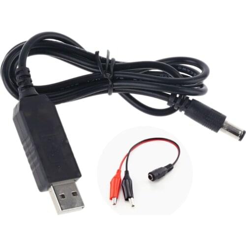 QC 3.0 USB To DC 5V-12V Adjustable Voltage Step Up 2.5/3.5/4.0/5.5mm Power Cable For WiFi Router Speaker Fan IP Camera OR More