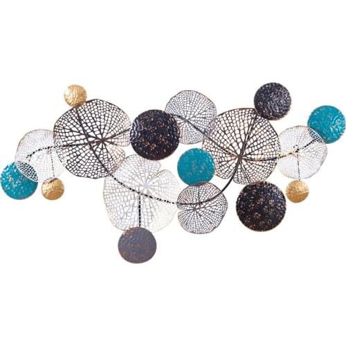 Nordic light luxury metal wrought iron wall decor fashion hollow living room bedroom hanging pendent creative porch decoration