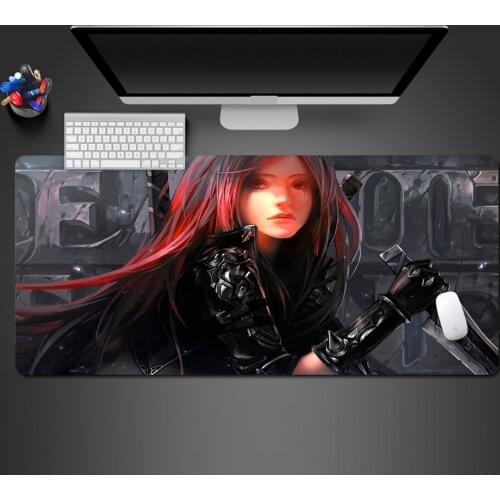Super Gas Red Hair Girl High Quality Best-Selling Natural Rubber Computer Game Pad Can Be Cleaned Popular Game Mouse Pads