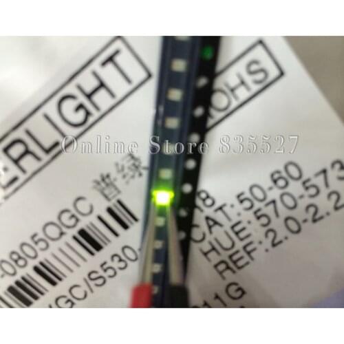 4000pcs/lot LEDs 0603 / 1608 SMD light beads bright ordinary green / yellow green LED light emitting diodes diode