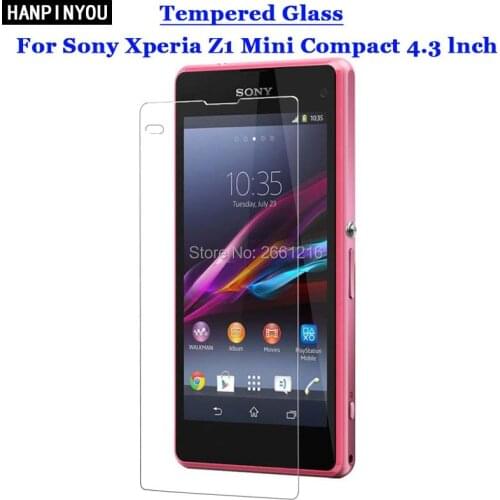 For Sony Xperia Z1 Mini Tempered Glass 9H 2.5D Premium Screen Protector Film For Sony Xperia Z1 Compact D5503 4.3"