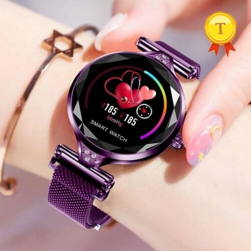 Luxury Smart Watch Women IP67 Waterproof Ladies fashion Smartwatch Heart Rate monitor Fitness Tracker for Android IOS Phones