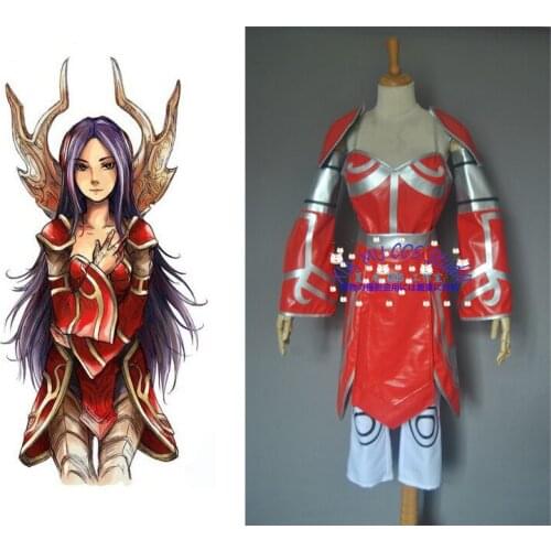 2016 halloween costume for women lol Irelia red cosplay costume
