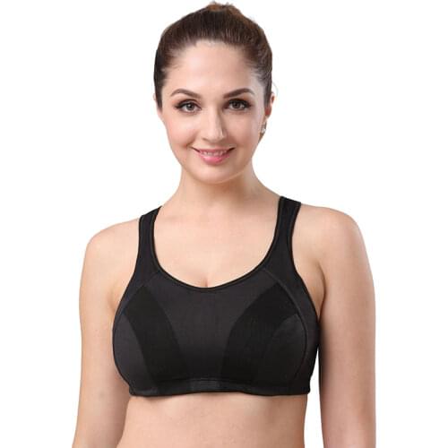 Womens High Impact Wire Free Non Padded Racerback Maximum Sports quick-drying large size fitness underwear Bra
