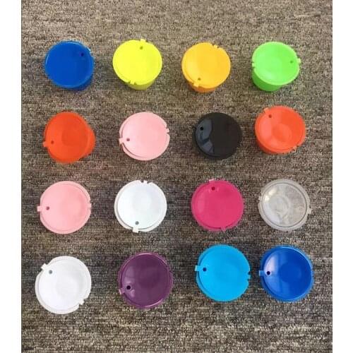1pcs Reusable Dolce Gusto Coffee Capsule Plastic Refillable Compatible Dolce Gusto Coffee Filter Baskets Capsules Multi-Colors