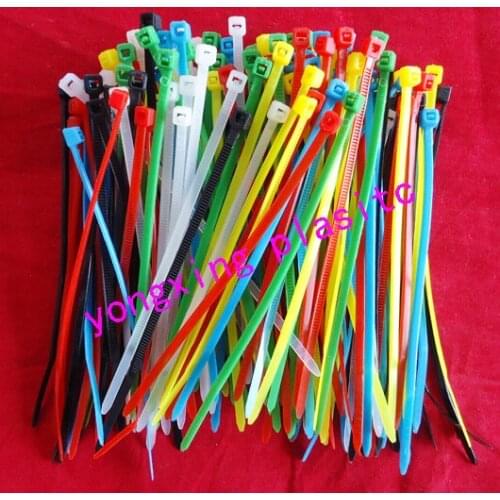 150pcs/bag cable tie 2.0X100 red yellow blue green black white bundle wire