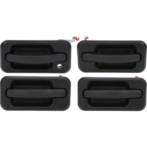 4Pcs Exterior Outside Door Handle Set for 2003-2009 Hummer H2 Black Textured 131609870457 15104792 10360326