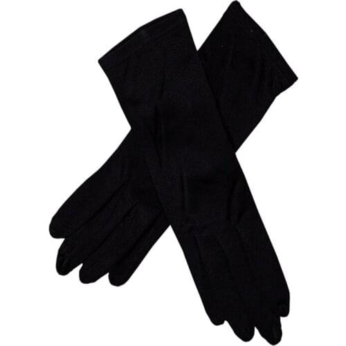 50pairs/lot 100% Real Silk Gloves Womens Spring Summer Glove Soft Silky Female Sunproof Gloves