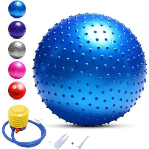 65cm Balance Yoga Ball Chair Anti-burst Thickened Stability Pilates Physical Fitness Exercise Ball Point Training Sport Balls