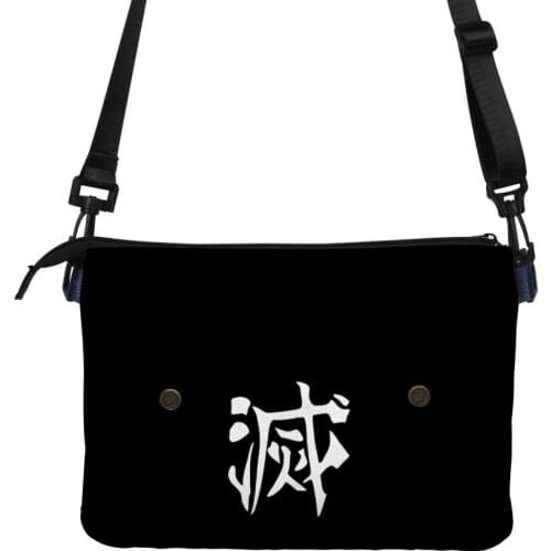 Anime Demon Slayer Kimetsu No Yaiba Cosplay Unisex Crossbody Messenger Shoulder Bags Student School Fashion Travel Daily Gifts