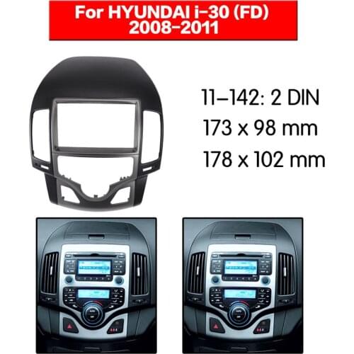 Stereo Panel Plate Car Radio Fascia Surround For HYUNDAI i-30 (FD) 2008 2009 2010 2011 DVD Refitting Frame Dash Kit