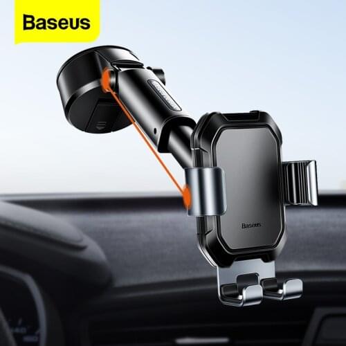 Baseus Sucker Car Phone Holder Stand for iPhone Xiaomi Strong Suction Cup Car Mount Holder 360 Adjustable Gravity Car Holder